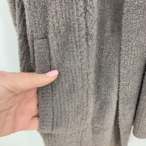 Barefoot Dreams CozyChic Lite Cabin Cardigan Longline in Ash Sz XL - Picture 5 of 13